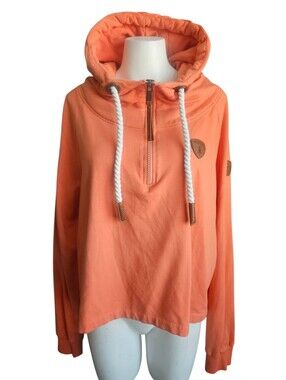 Wanakome Leelee Womens Half Zip Hoodie In Dusted Clay Sz XXL Outdoor Cozy